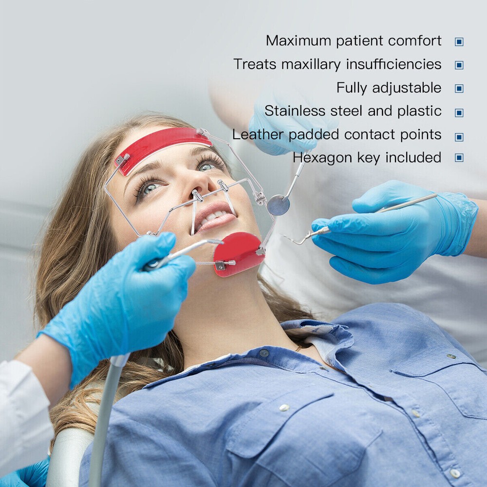 Orthodontic Forward Pull Headgear Face Mascara Double Lever Adjustable