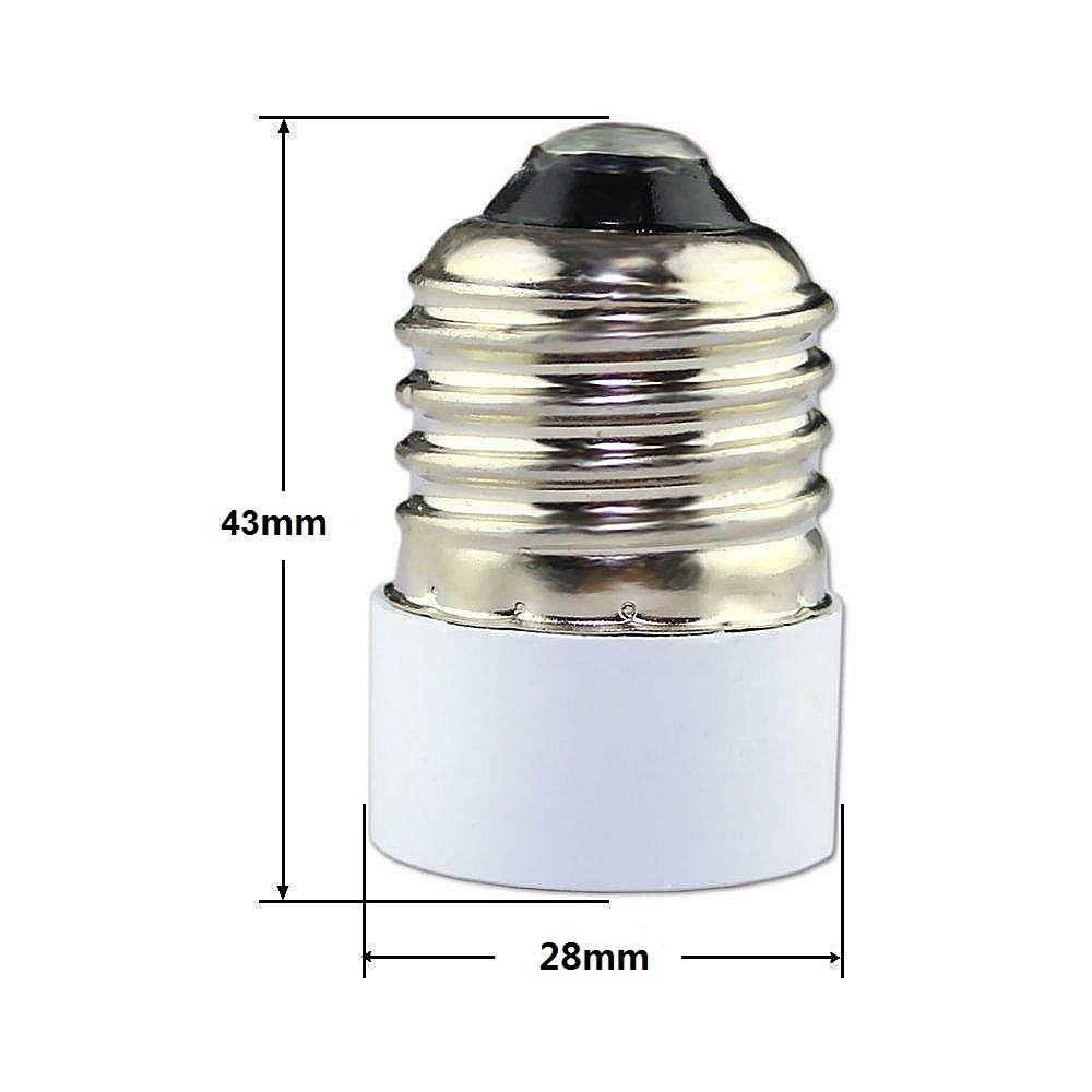 YI LIGHTING (Pack of 2) E26/E27 to MR16 Converter, 43x28mm, White