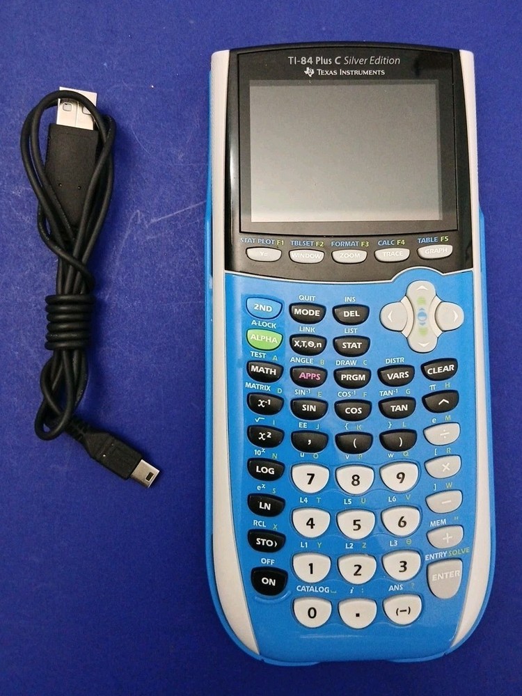 Texas Instruments TI-84 Plus C Silver Edition Graphing Calculator Tested Need OS
