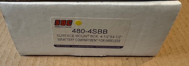 Security Door Controls 480-4SBB Surface Mount Box 4 1/2"x4 1/2"