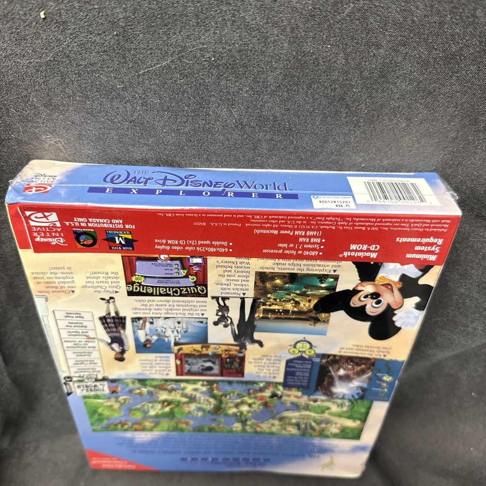 NEW SEALED - The Walt Disney World Explorer Computer Software (PC, CD-ROM)