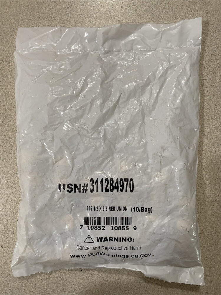 1/2 X 3/8 RED UNIÓN 10 BAG