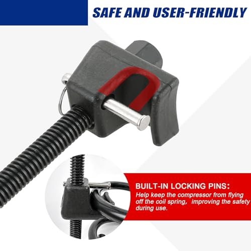 Macpherson Strut Spring Compressor, 2pcs Heavy Duty Coil Spring Compressor Red