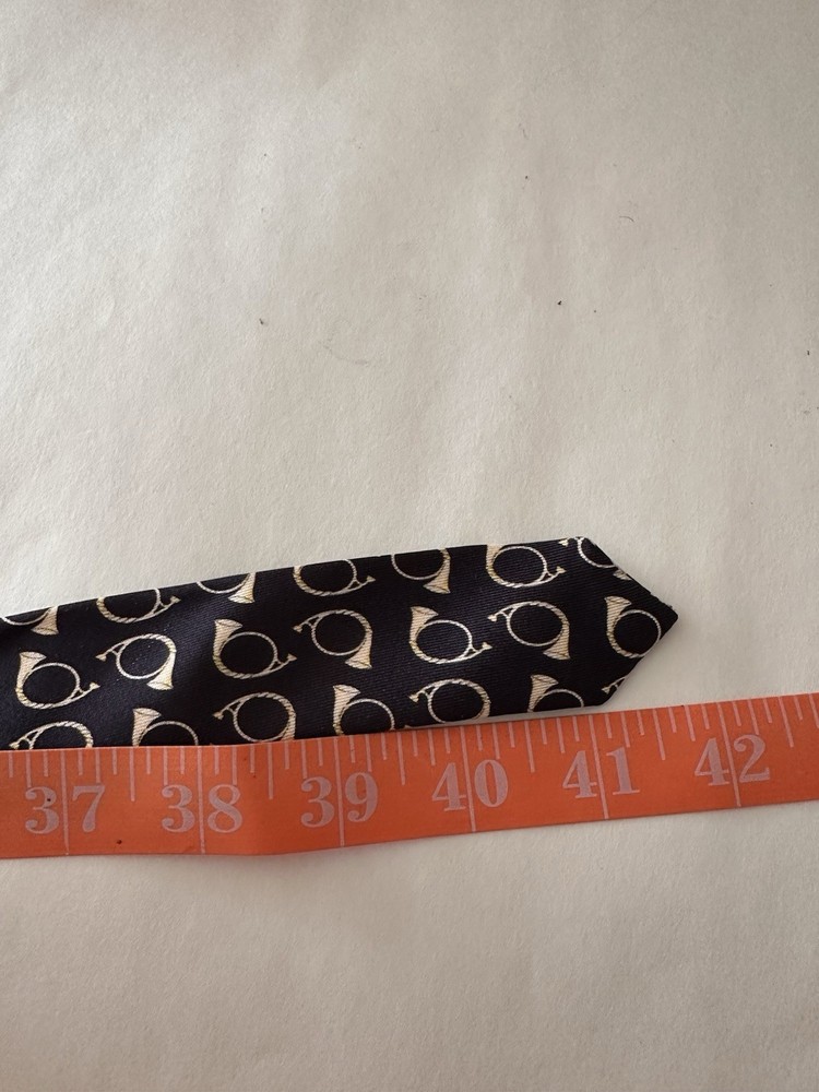 J. Crew SILK BELT HORN PATTERN PREPPY D Ring Slide S/M
