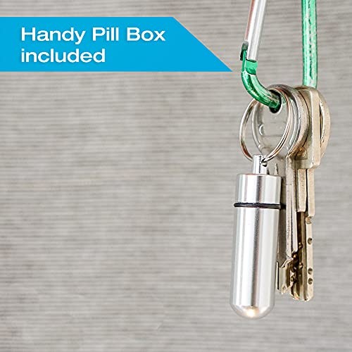 Pill Cutter Splitter with Pill Box by Pill Mill - Blade That Will Never Dull -