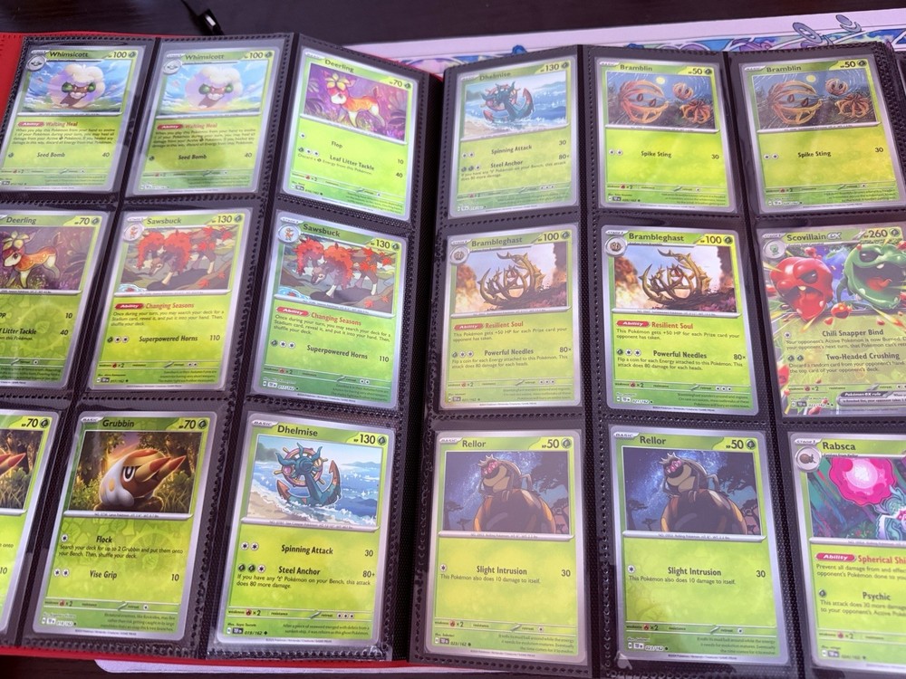 Temporal Forces Complete Base master Set Reverse Holos, EXS with 9 pocket binder