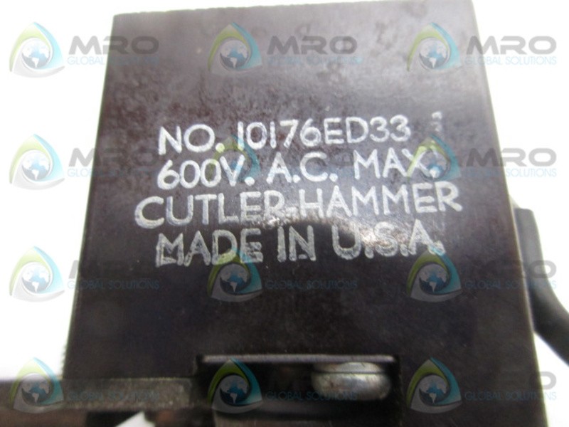 CUTLER HAMMER 10176ED33 OVERLOAD RELAY UNMP