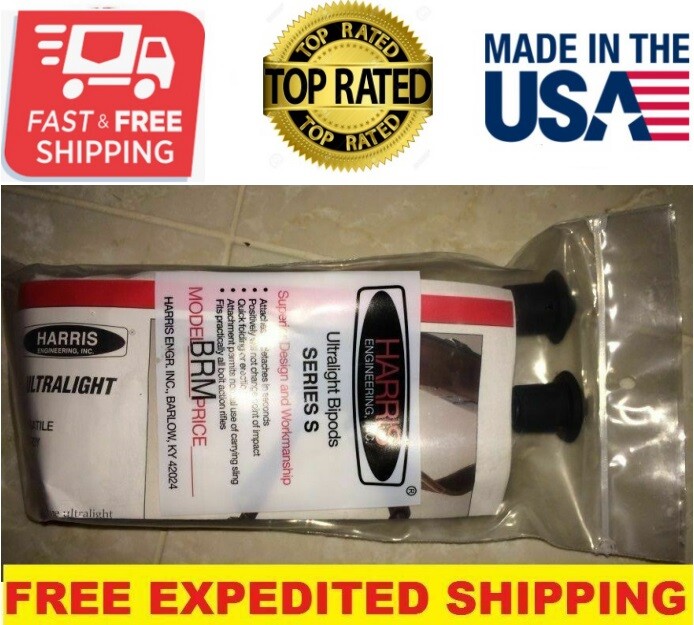 New Harris Engineering S-BRM Hinged Base 6 - 9-Inch Bipod