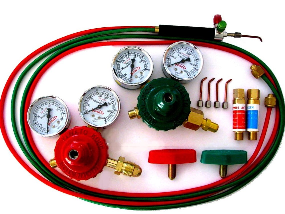 Propane, Oxygen Jewelers' Torch Kit, Regulators, Flash Arrestor, Smith TYPE