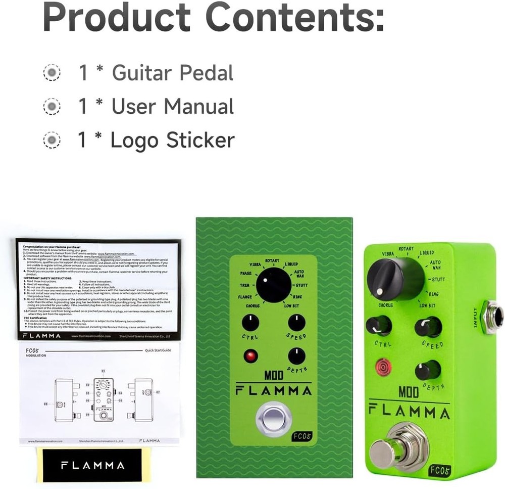 Mini Modulation Pedal - 11 Effects in 1