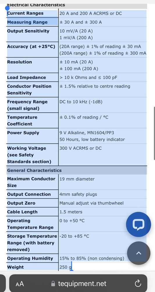 New LEM PR200 Current Probe 200 Amp