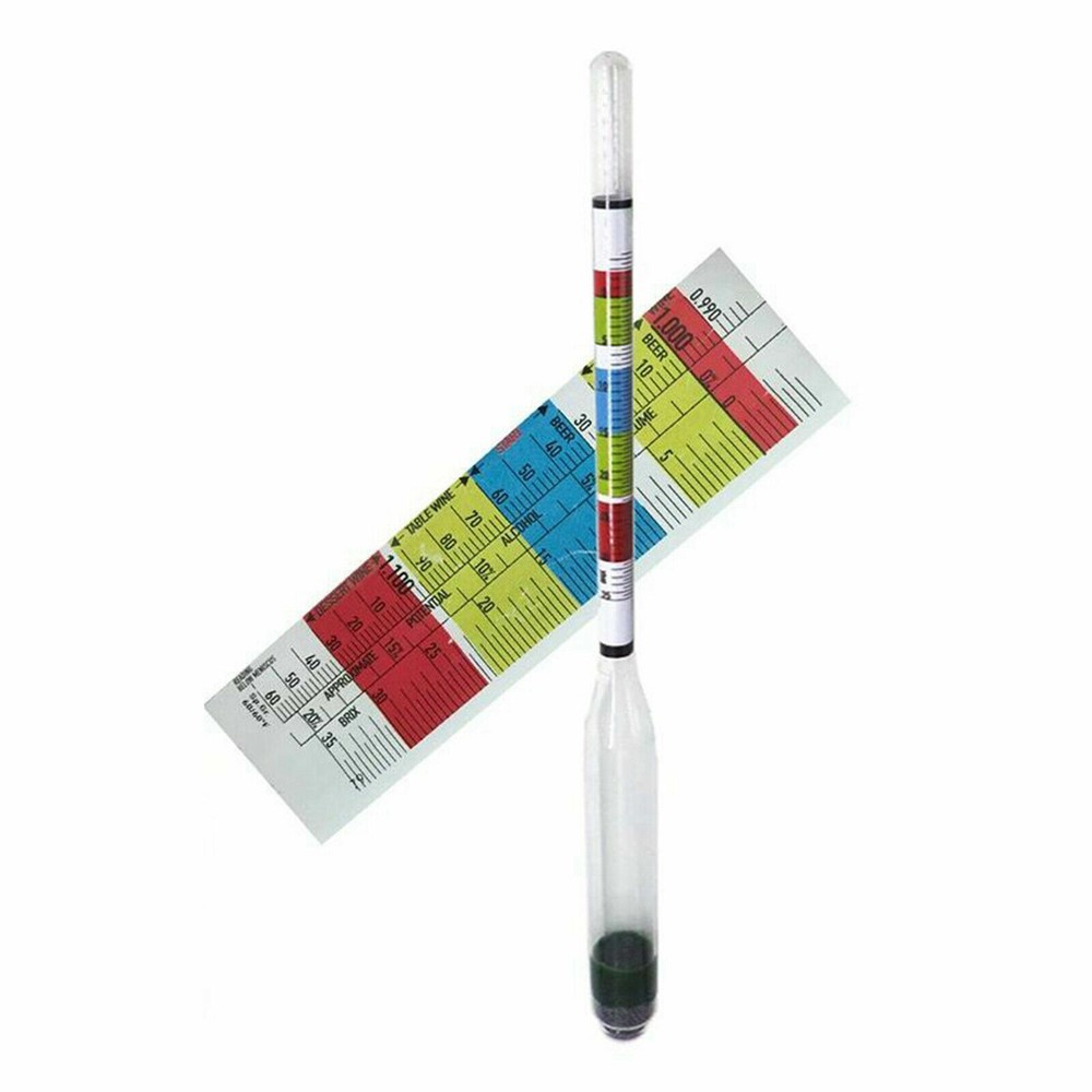 2x/PK Wine Beer Meter for Home Brewing Wine Maker Triple Scale Hydrometer