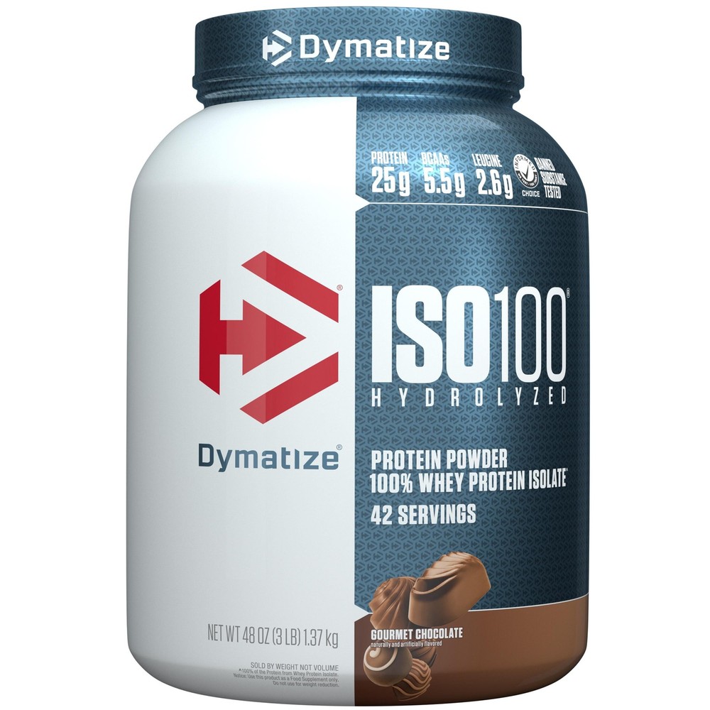 Dymatize Hydrolyzed Whey Isolate Protein Powder 25G Protein Chocolate 3 Lbs