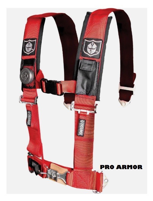 Pro Armor 4-point Harness Red A114220RD NEW