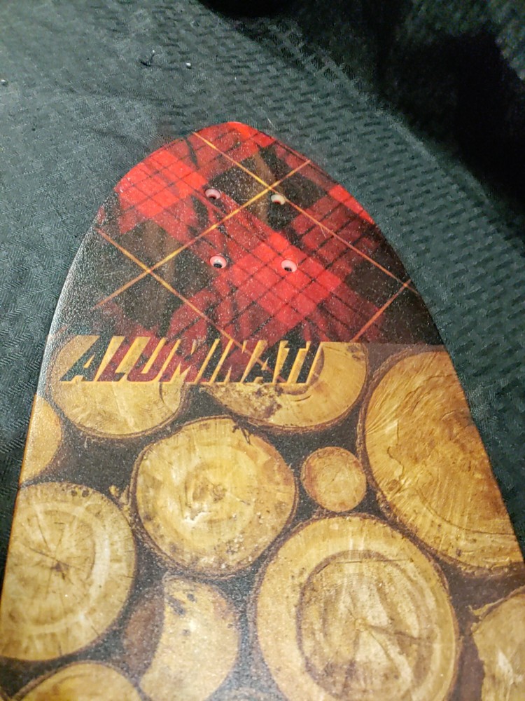 Aluminati Skateboard Deck. Rare Test Design. Just Deck Never Used