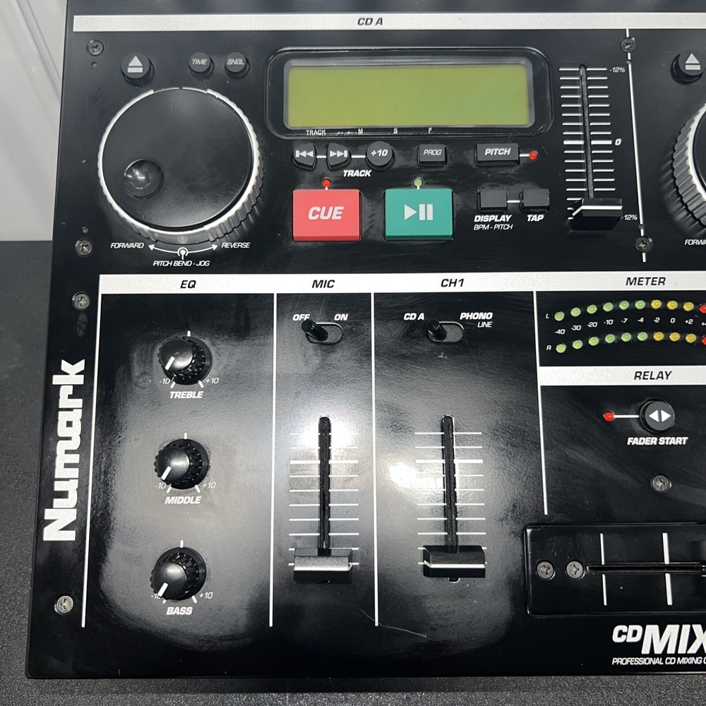 NUMARK CD MIX 1 DJ 2-DISC CD PLAYER/MIXER AS-IS READ DESCRIPTION!!!!!!!!!!!!!!!!