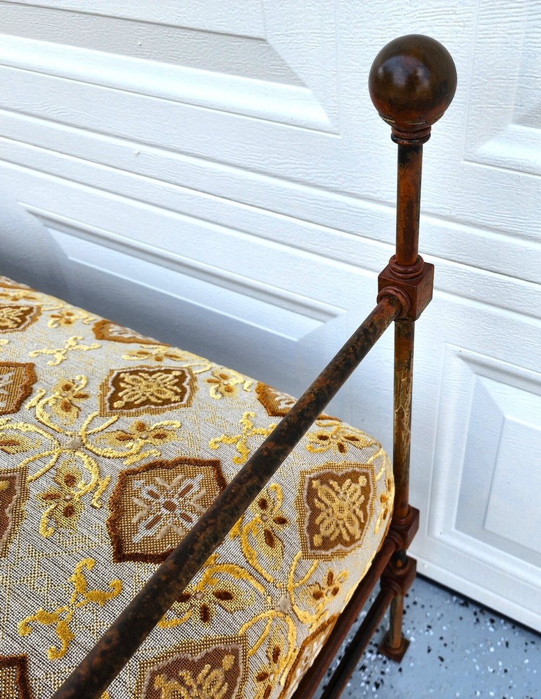 Antique Iron Daybed Bench