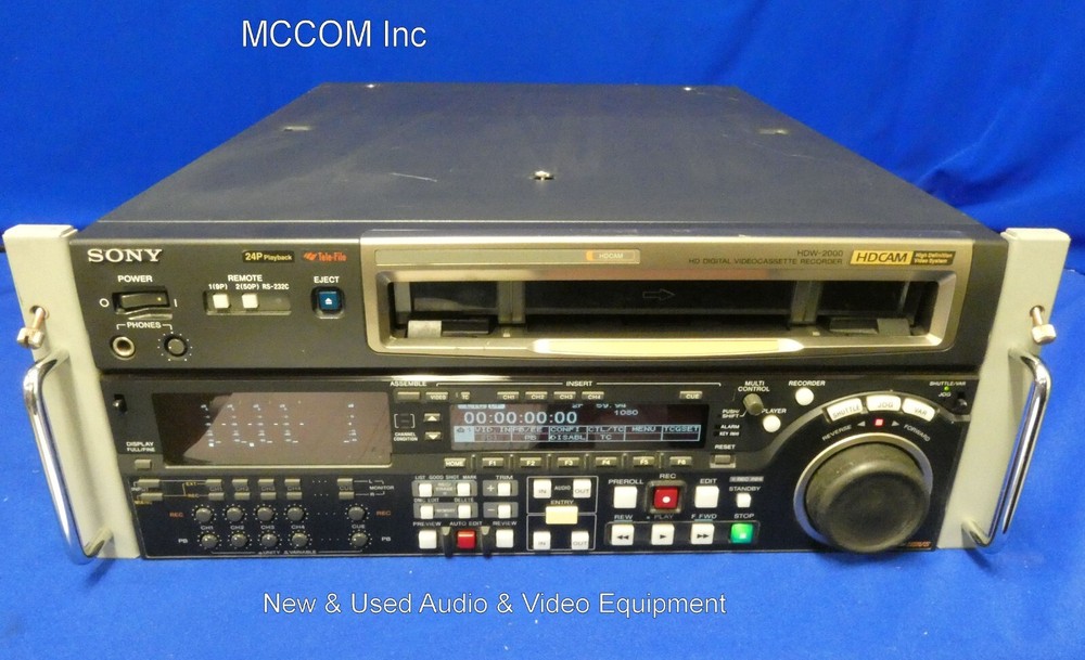 Sony HDW-2000 HDCAM Player w/ 1072 Drum Hrs
