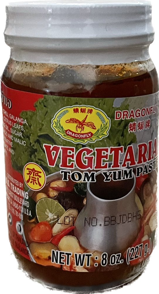 1 Pack - 8oz Dragonfly Vegetarian Tom Yum Paste