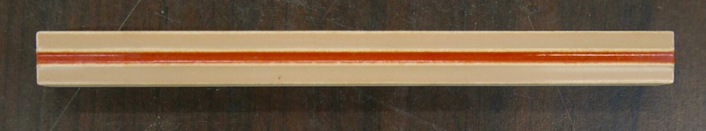 Vintage Tile Liner Beige with Orange Stripe