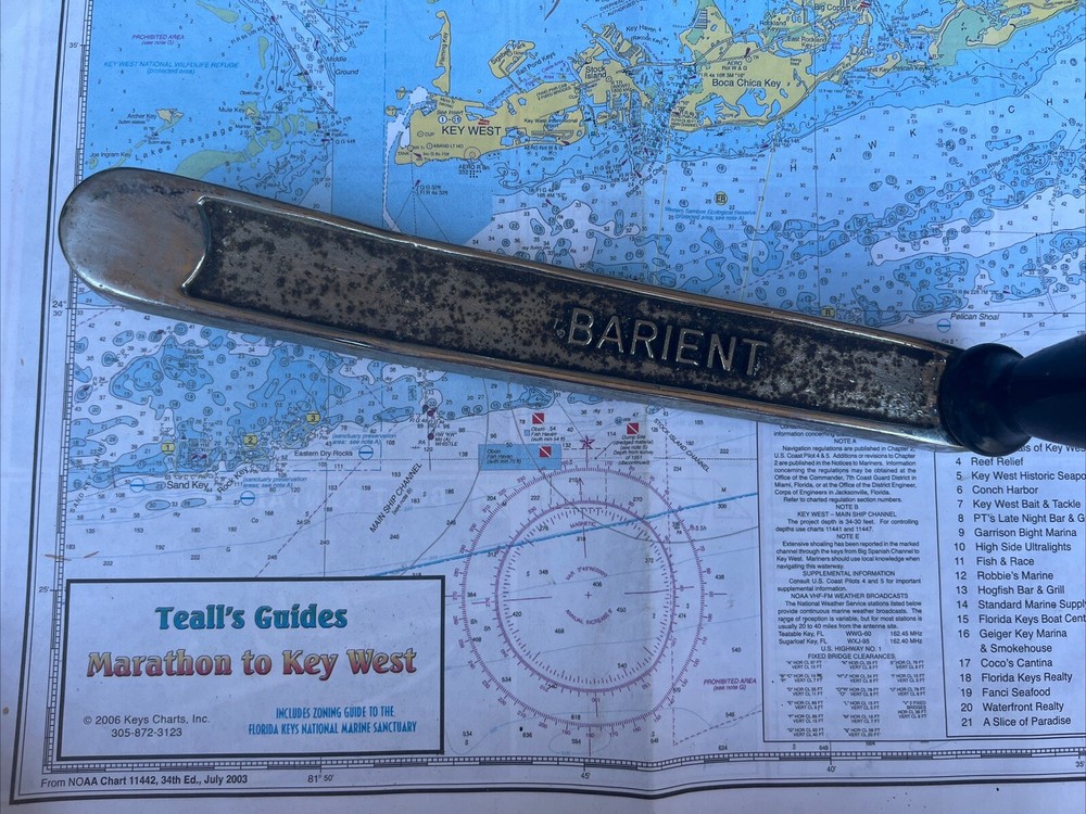 BARIENT 11” WINCH HANDLE Sailing Boat Parts Pre-owned