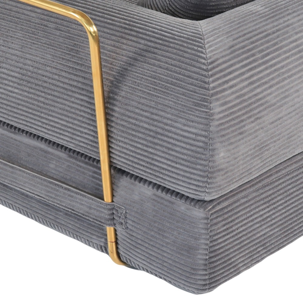 Foldable Sofa Bed 75", 3-Seater Sleeper w/ Memory Foam for Apartment