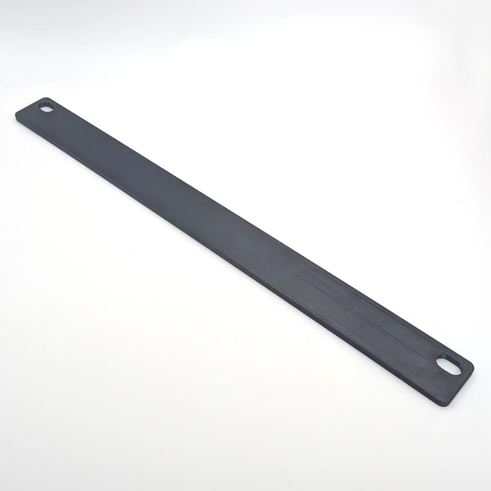 0.5U Server Rack Blank – 10 Inch Panel – Black or White - Textured PETG