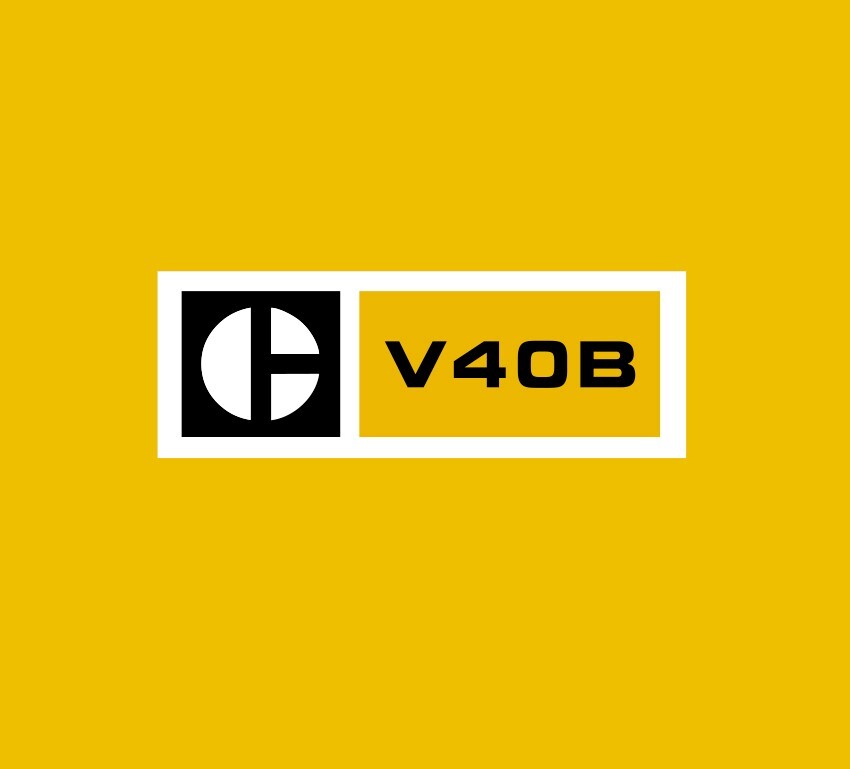 Caterpillar V40B Forklift Replacement Vinyl Decals Stickers x2