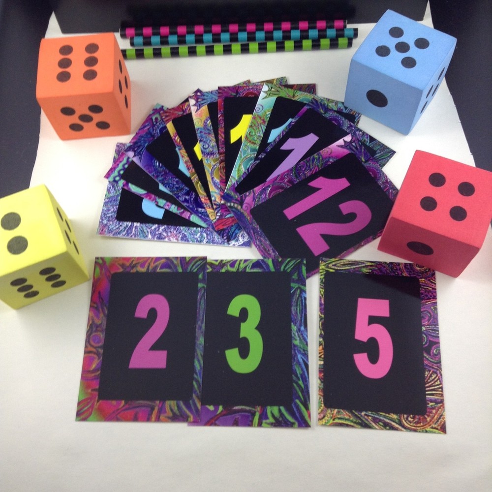 Rainbow Number Cards 1-20 40 Set Number Recognition Activities Games Learning