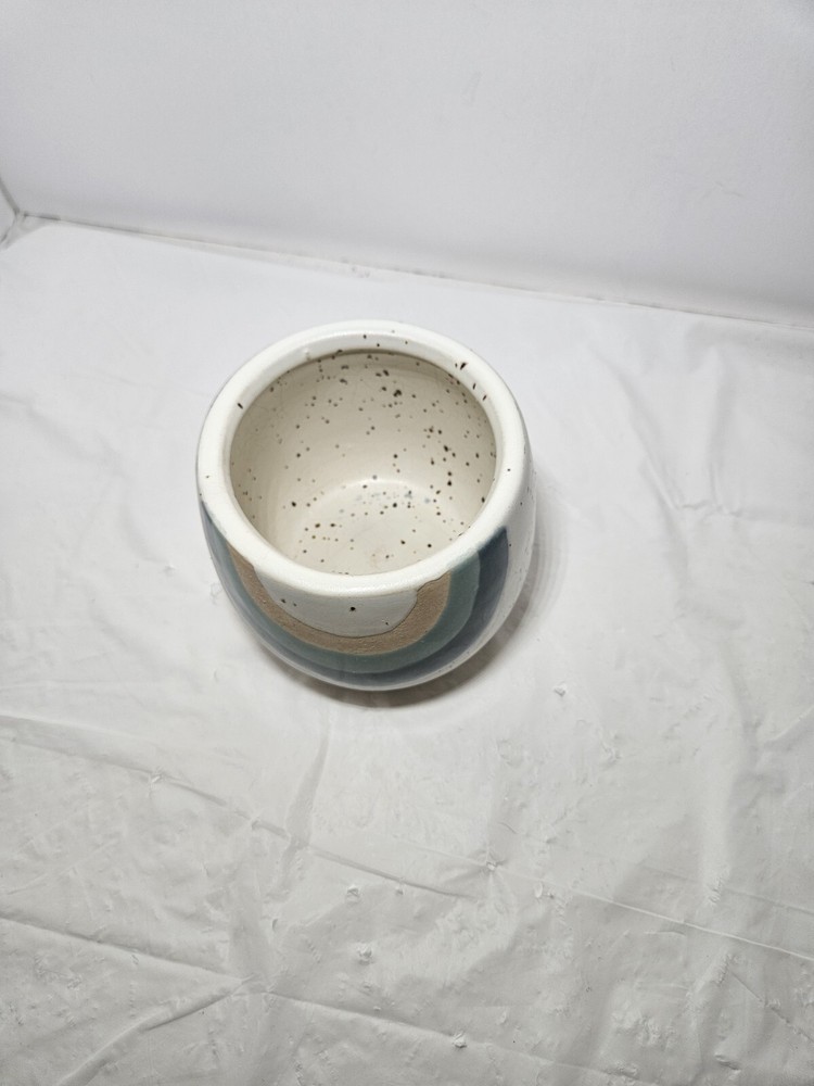 By Anthropologie Blue Rainbow planter Pot