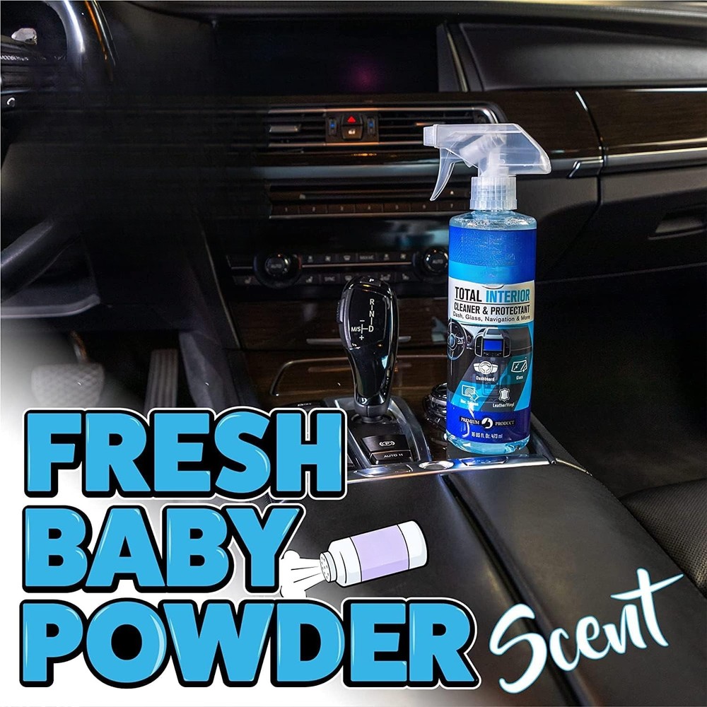 Total Interior Cleaner & Protectant, Cleans & Protects Leather, Vinyl, Plastic