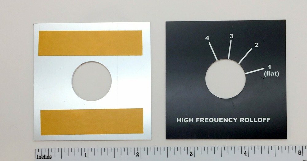 EV Electro-Voice ElectroVoice Speaker L-Pad Label High Frequency Selector