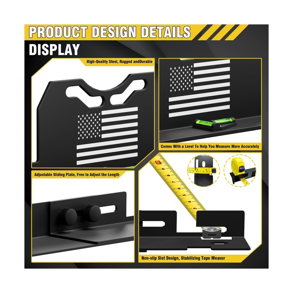 2026 Upgraded Wheel Alignment Tool, 2 PCS Toe Alignment Tool Plates Without R...