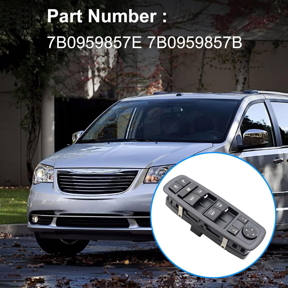 Driver Left Master Power Window Switch for Volkswagen Routan 2009–2012 Electric
