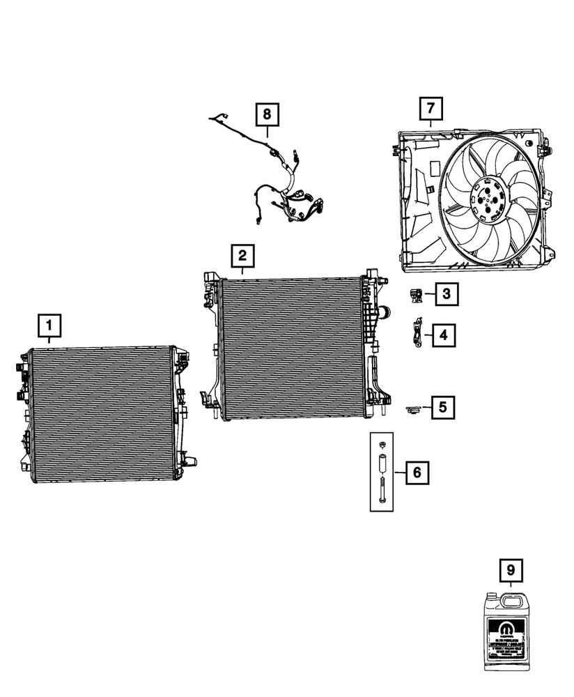Genuine Mopar Mounting Hardware Kit 68326944AA
