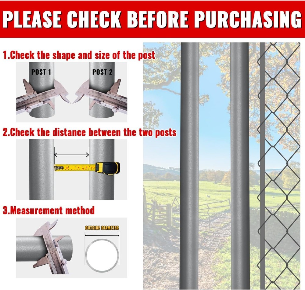Durable 1-5/8" Chain Link Gate Latch - Black Powder Coated Security Solution