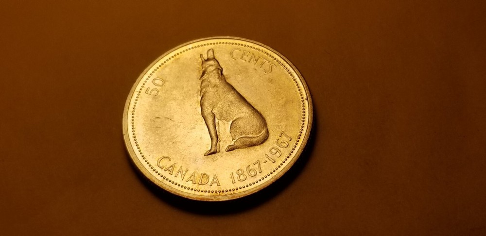 Canada 1967 50 Cents Silver Coin Idfs1.