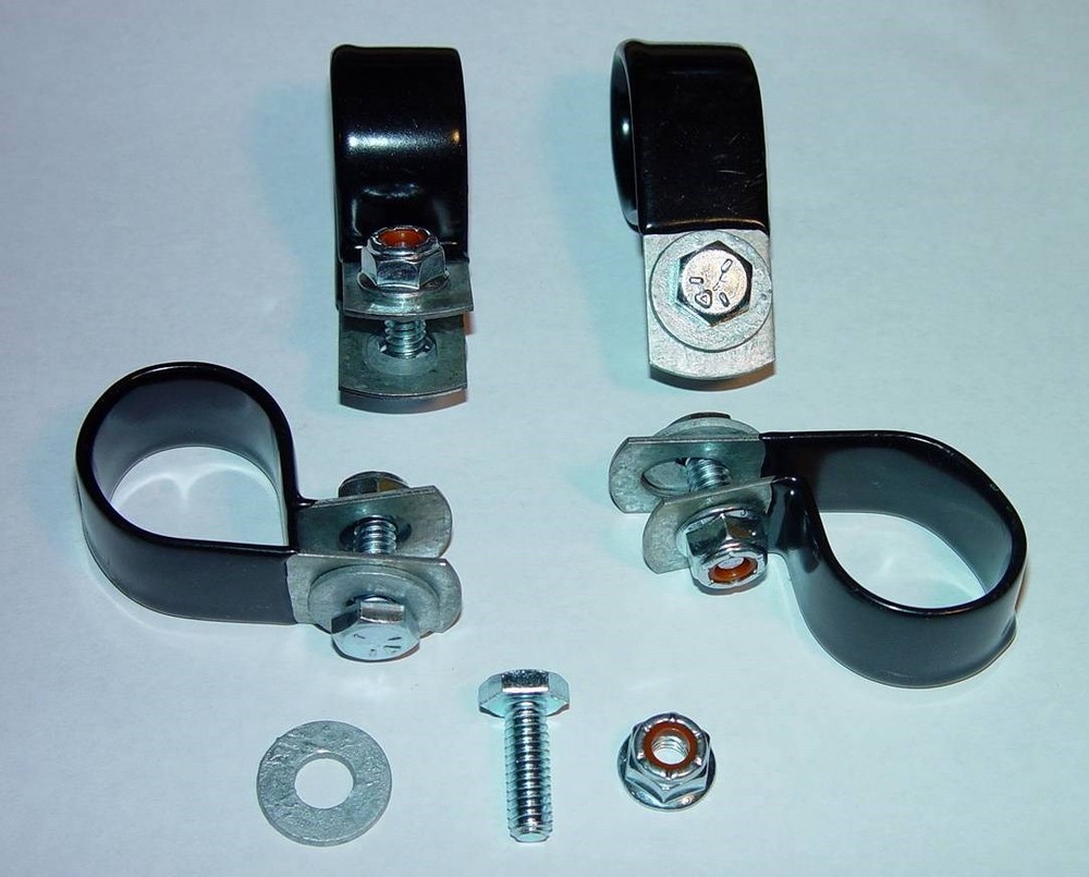 Norton Commando Roadster, Interstate, NEW Grab Rail MOUNTING CLIPS with hardware