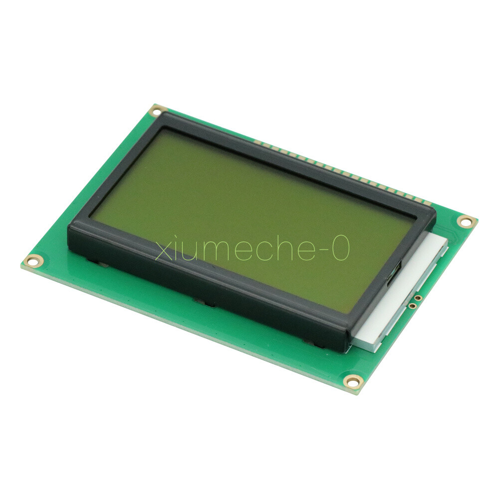 5V 12864 LCD Display Module 128x64 Dots Graphic Matrix Yellow green Backlight