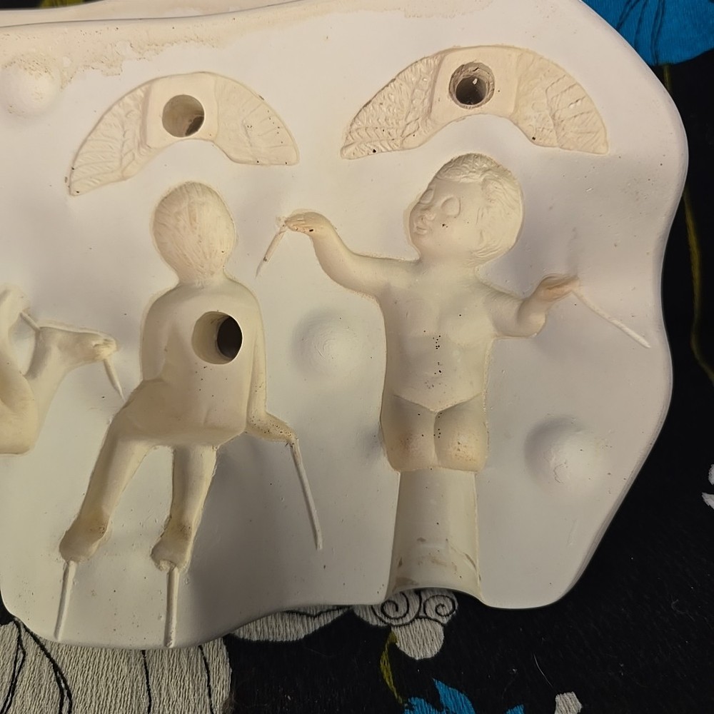 Doc Holliday Mold 948 Three Cherub Angels Slip Casting Ceramic Molds