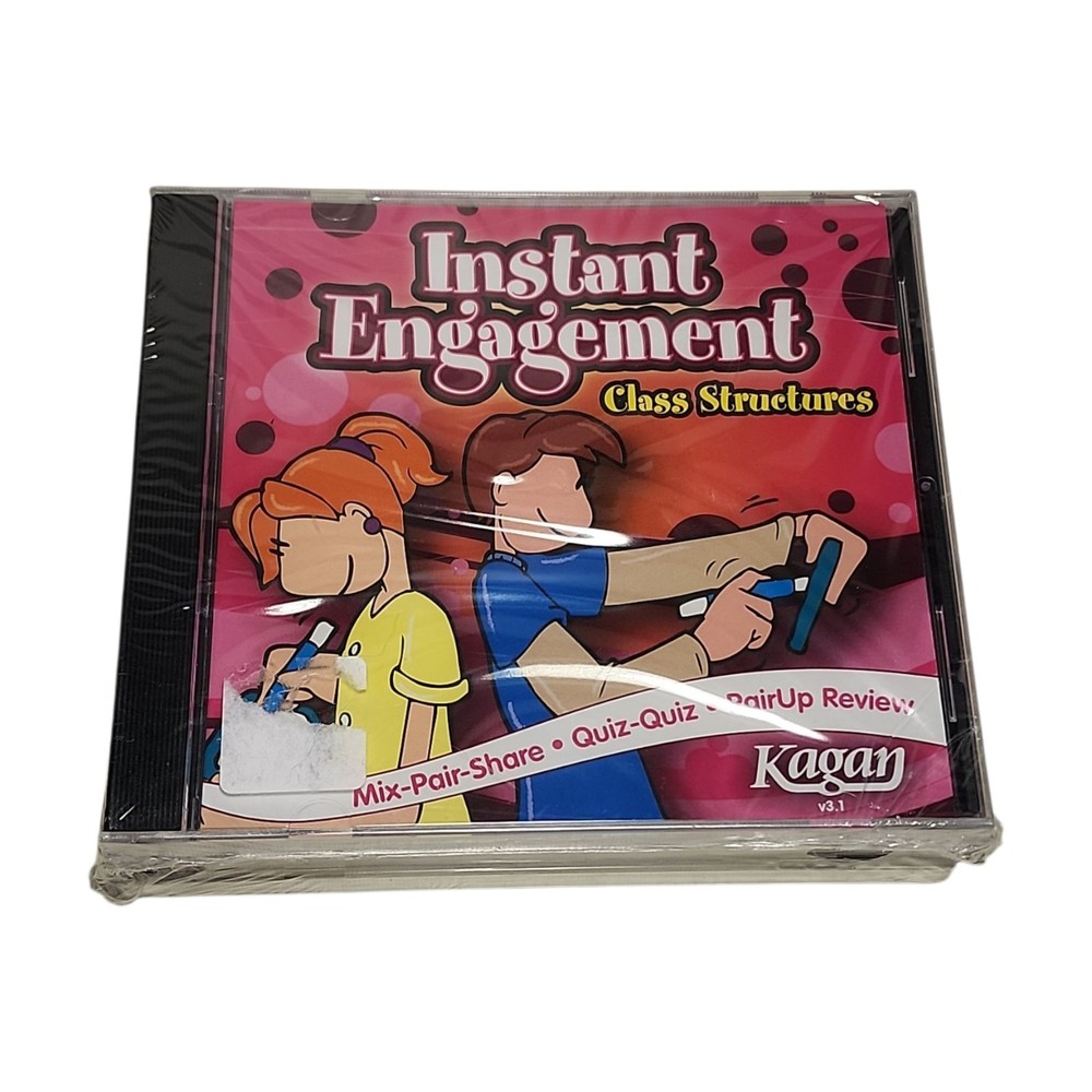 Kagan Instant Engagement Software Cooperative Learning 3 Discs PC Mac 2019 New