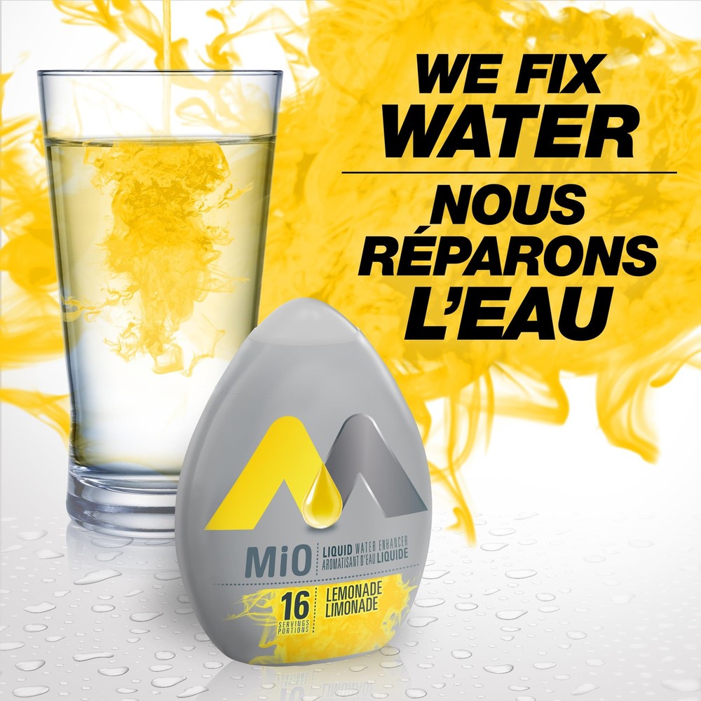 MIO Liquid Water Enhancer - Lemonade, 12ct, 48ml Each (Imported from Canada)