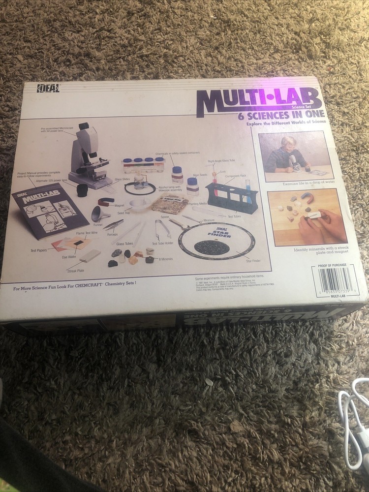 Vintage Collectabel IDEAL 1980s Multi Lab Science Set.