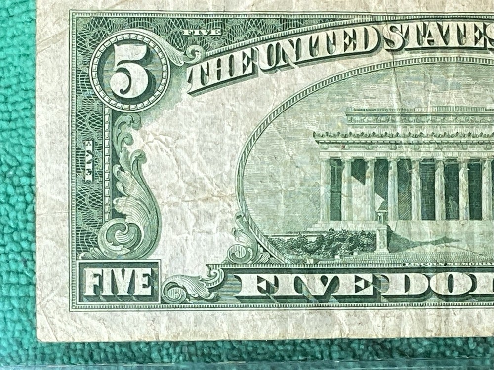 1934 C $5 SILVER CERTIFICATE