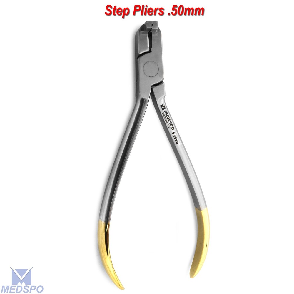 Orthodontics Detailing TC Step Pliers .50mm Wire Making Bends Loop Forming Plier