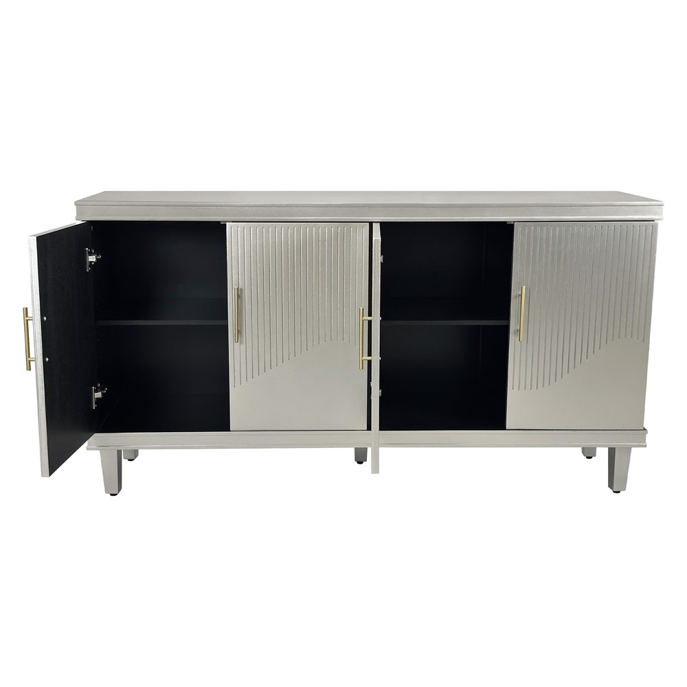 59.84''Large Size 4-Door Cabinet,Sideboard
