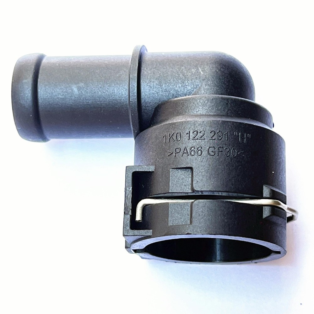 1K0122291H, NW16, 90°, Coolant Hose Connector Adapter,Radiator Black