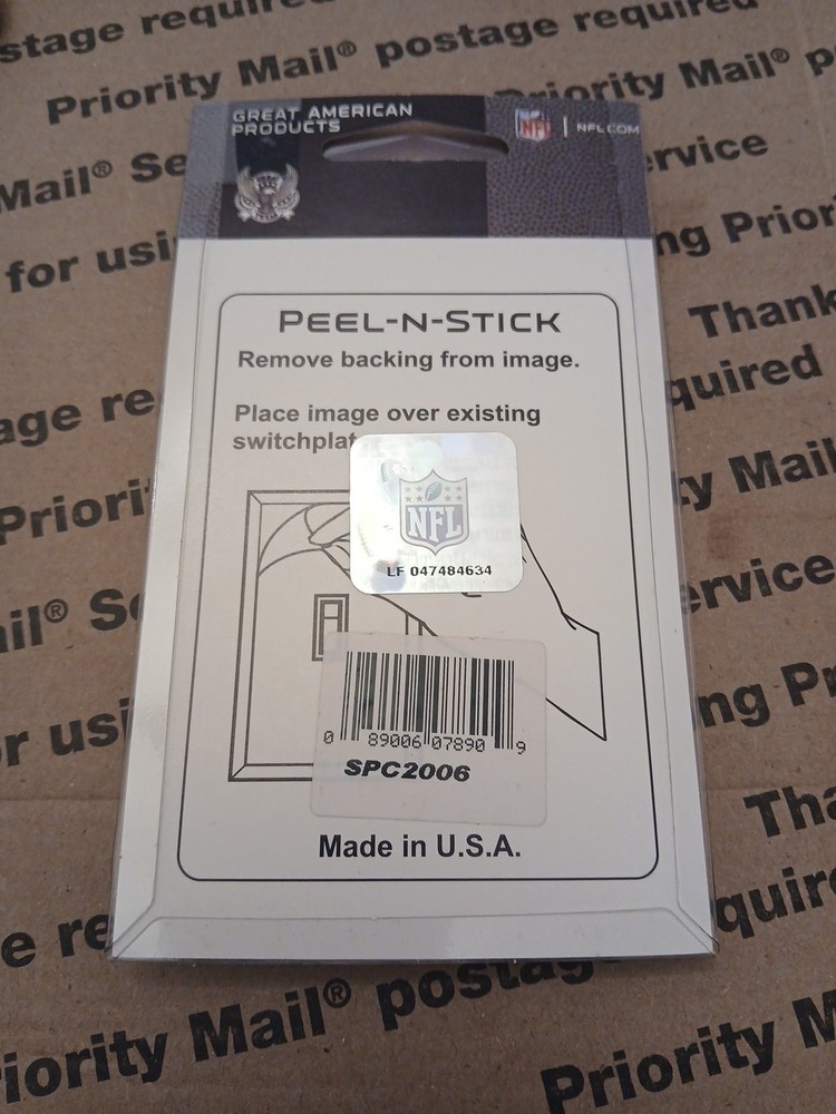 Seattle Seahawks Diagonal Stripe Single Toggle Light Switch Plate