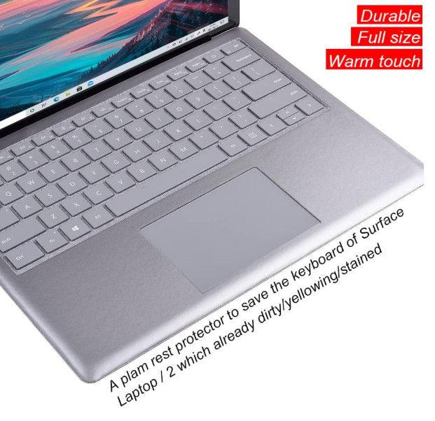 Full Size Keyboard Palm Rest Protector for Microsoft Surface Laptop/Laptop 2 Pal