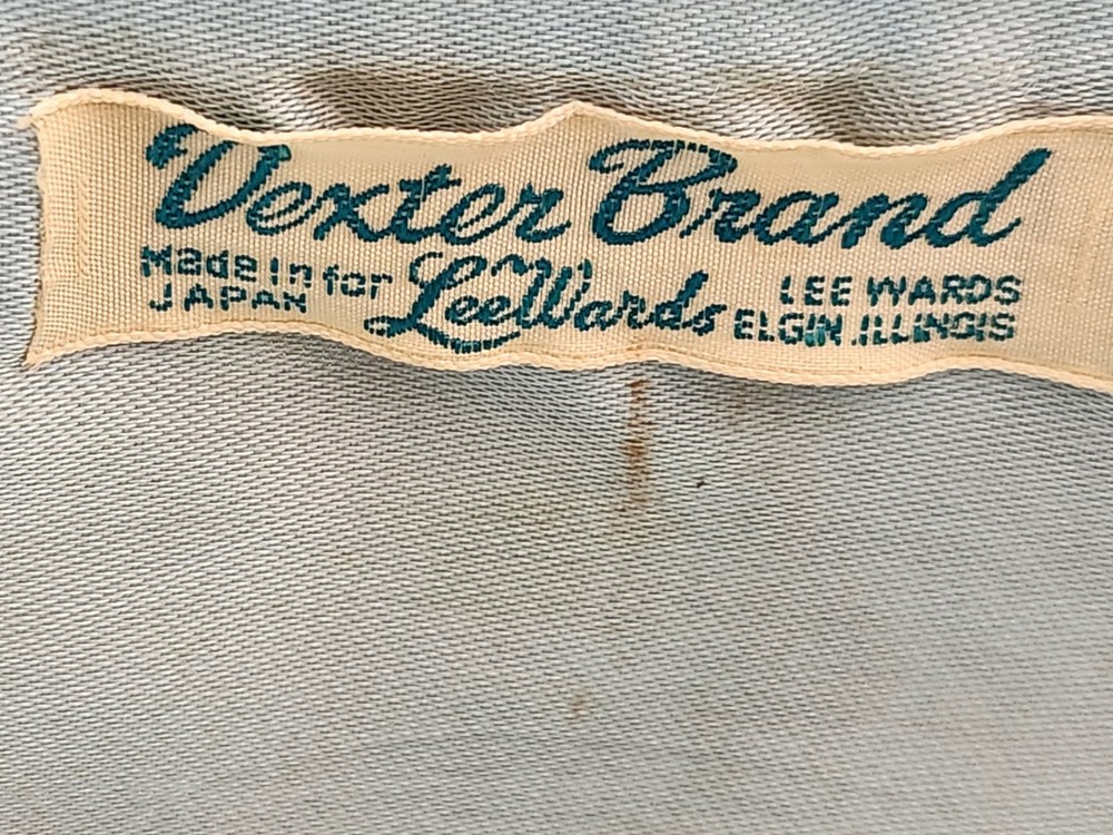 VINTAGE DEXTER BRAND SEWING BASKET TAN
